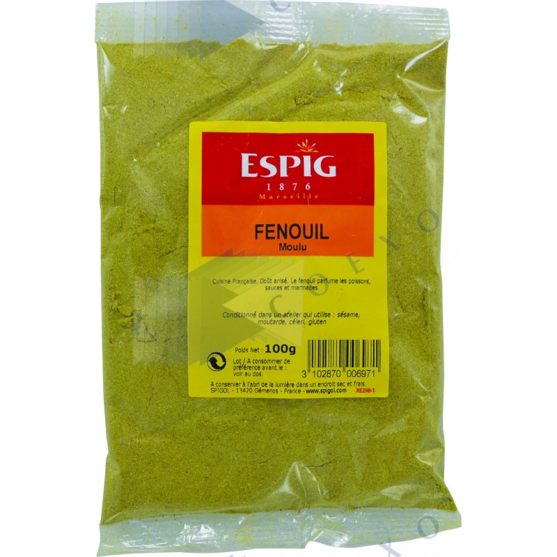 FENOUIL MOULU - Sachet 100g - FENOUIL MOULU - Sachet 100g -
